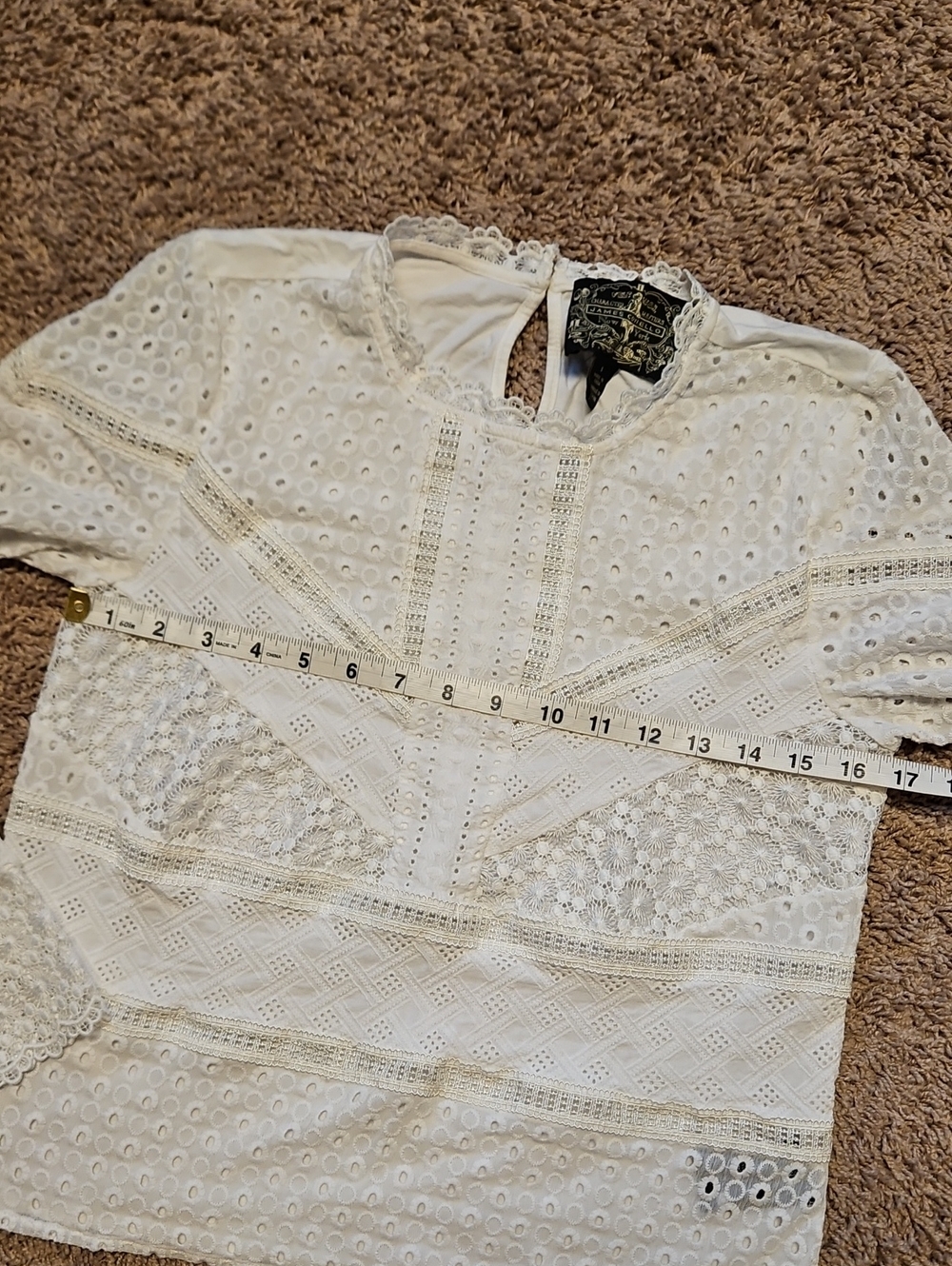 Anthropologie x James Coviello Burnham Lace Top - Picture 4 of 13